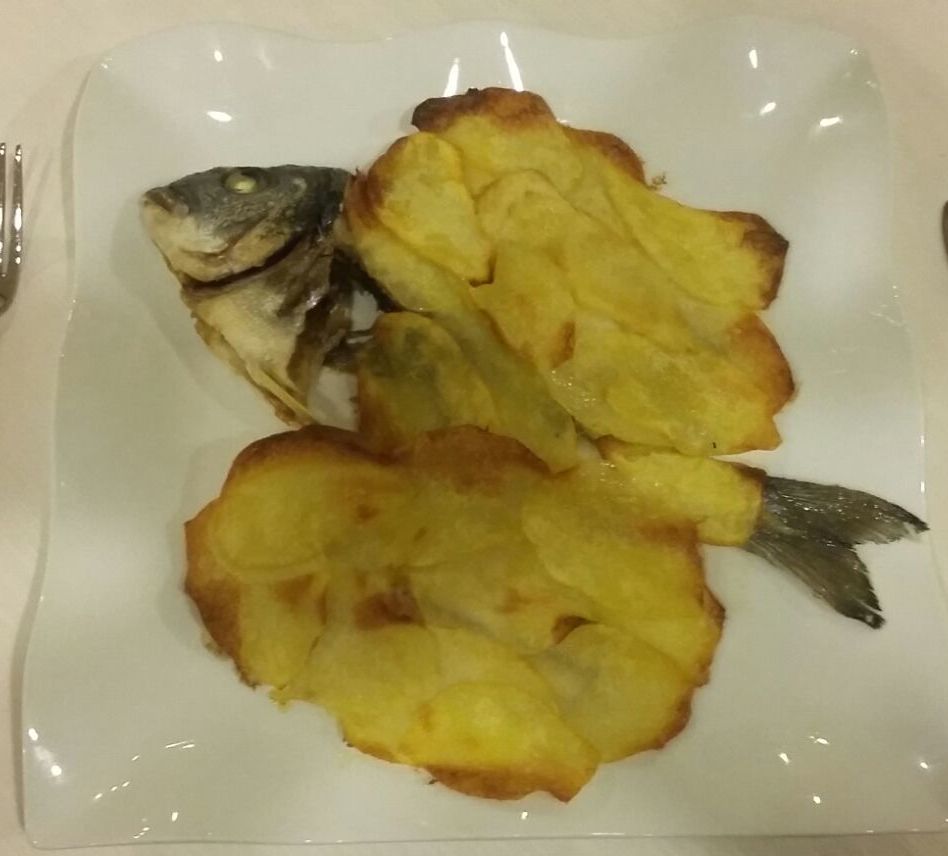 Orata in crosta di patate